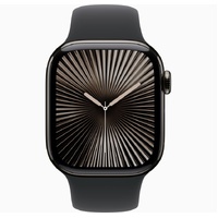 Apple Watch Series 10 46mm Slate Titanium Case GPS + Cellular Black Band - Excellent (Refurbished)