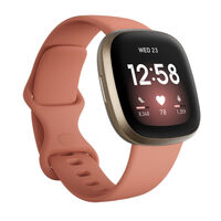 Fitbit Versa 3 Gold AL Pink Band - Good (Refurbished)