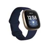 Fitbit Versa 3 Gold AL Blue Band - As New (Refurbished)